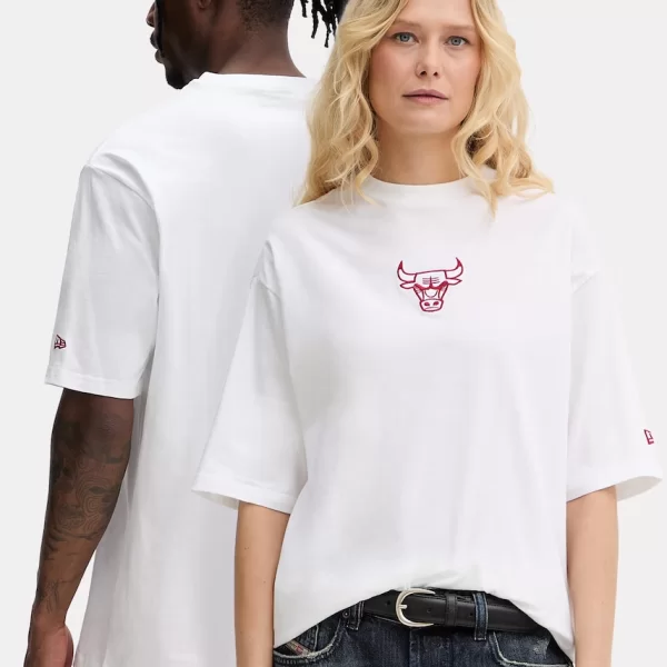 New Era T-shirt από βαμβάκι CHICAGO BULLS