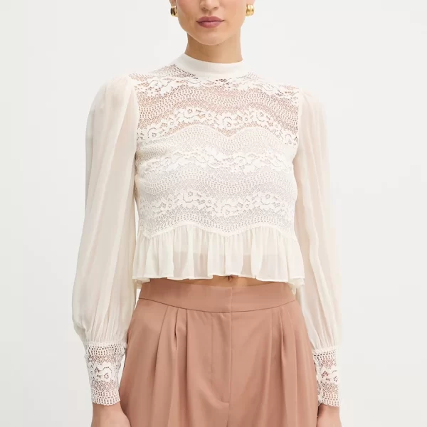 TWINSET Twinset Μπλούζα με βολάν Γυναικεία με βισκόζη