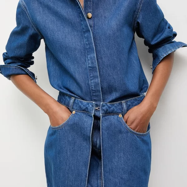 Answear.LAB Φόρεμα καλοκαιρινό ντένιμ από την Unscripted collection