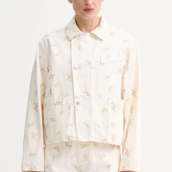 MSGM κοντό μπουφάν γυναικείο ντένιμ