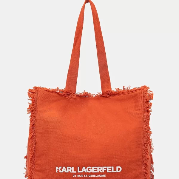 Karl Lagerfeld τσάντα tote γυναικεία βαμβακεία K/RSG