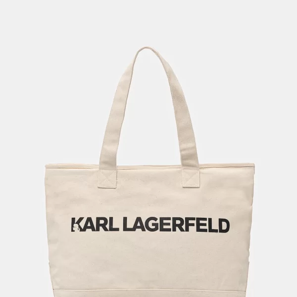 Karl Lagerfeld Tote γυναικεία βαμβακερή K/ESSENTIAL