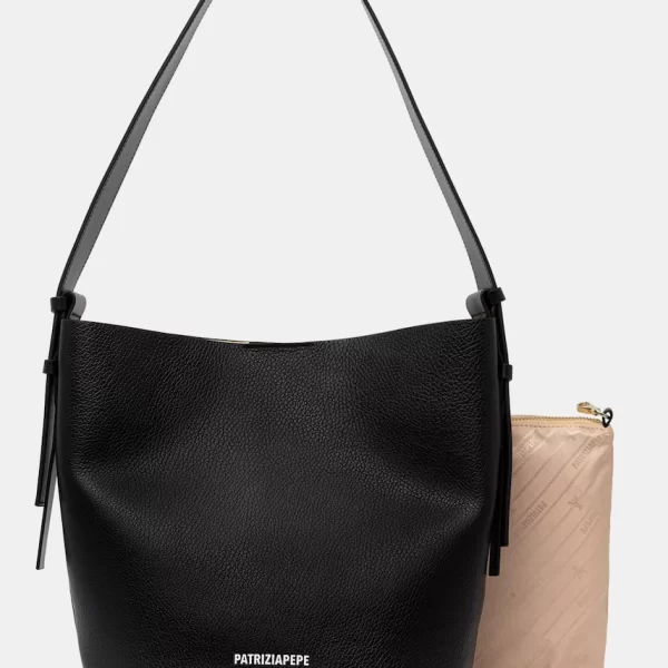 Patrizia Pepe Μικρή τσάντα γυναικεία δερμάτινη