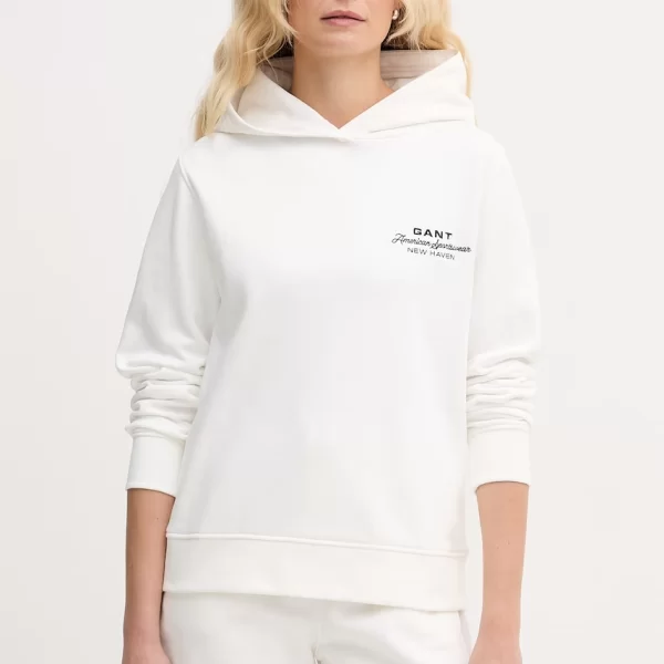 Gant Μπλούζα με κουκούλα Γυναικεία βαμβακερή