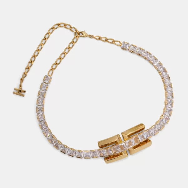 Elisabetta Franchi Τσόκερ γυναικείο μεταλλικό