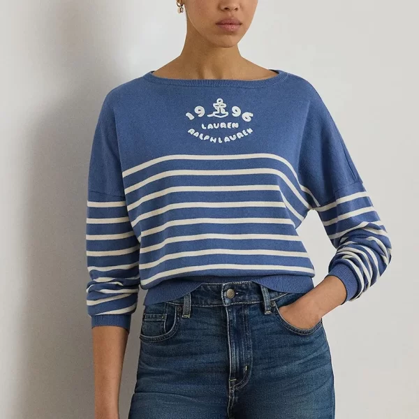 LAUREN RALPH LAUREN Lauren Ralph Lauren πουλόβερ γυναικείο βαμβακερό
