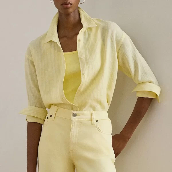 Lauren Ralph Lauren Πουκάμισο γυναικείο λινό