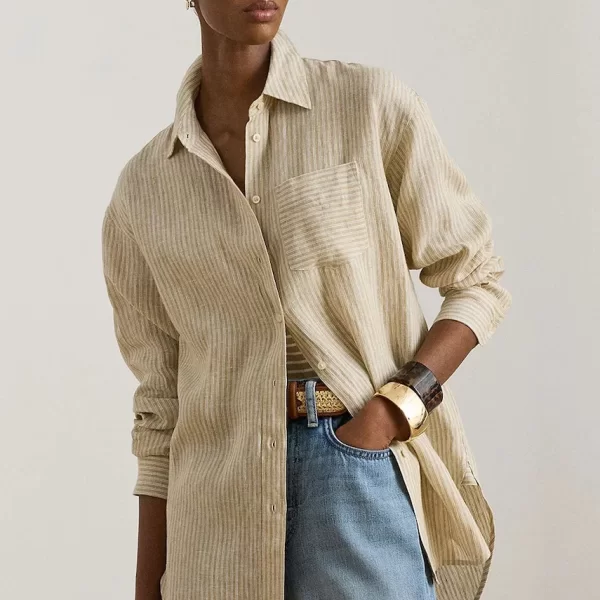 Lauren Ralph Lauren πουκάμισο γυναικείο βαμβακερό