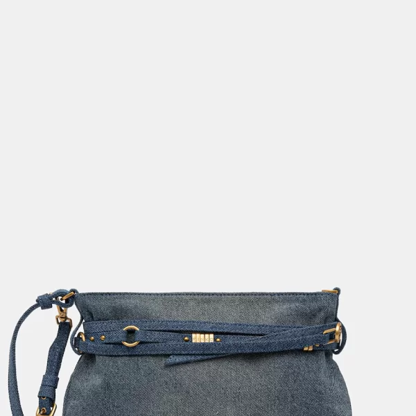 Pinko Μικρή τσάντα γυναικεία ντένιμ