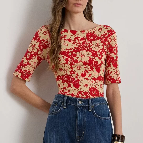 LAUREN RALPH LAUREN Lauren Ralph Lauren Μπλουζάκι basic Γυναικείο βαμβακερό