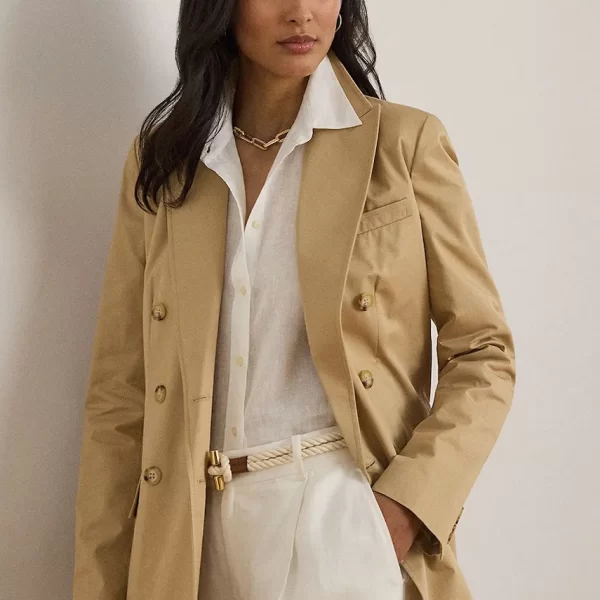 LAUREN RALPH LAUREN Lauren Ralph Lauren Σταυρωτό σακάκι γυναικείο βαμβακερό