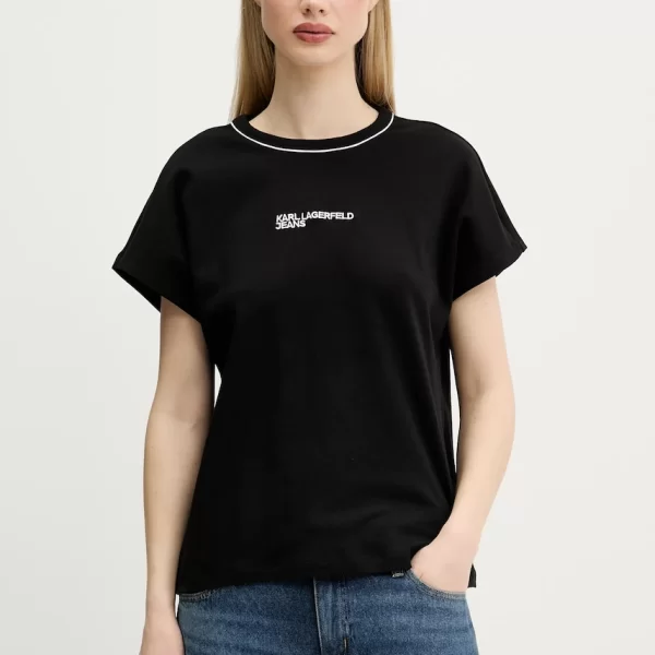 KARL LAGERFELD JEANS Βαμβακερό μπλουζάκι Karl Lagerfeld Jeans