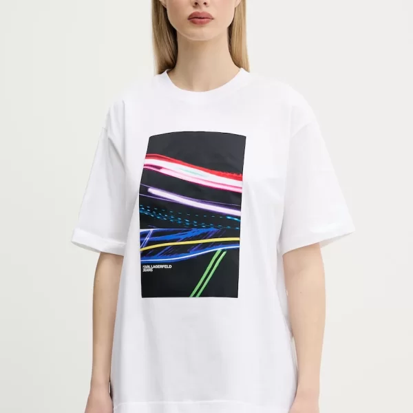 KARL LAGERFELD JEANS Βαμβακερό μπλουζάκι Karl Lagerfeld Jeans