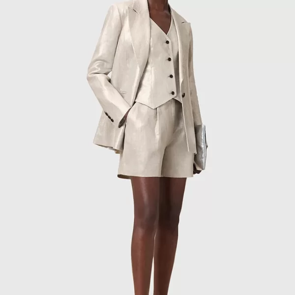 Σορτς από λινό AllSaints AVERIE