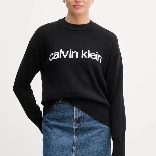 Calvin Klein Jeans Βαμβακερό πουλόβερ Calvin Klein Jeans