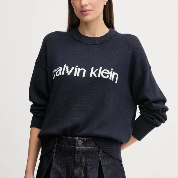 Calvin Klein Jeans Βαμβακερό πουλόβερ Calvin Klein Jeans