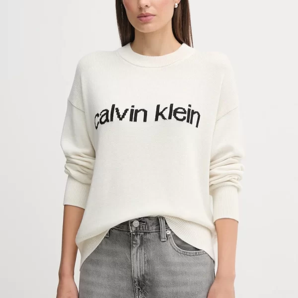 Calvin Klein Jeans Βαμβακερό πουλόβερ Calvin Klein Jeans