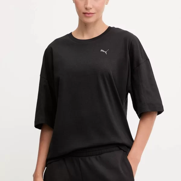 Βαμβακερό μπλουζάκι Puma
