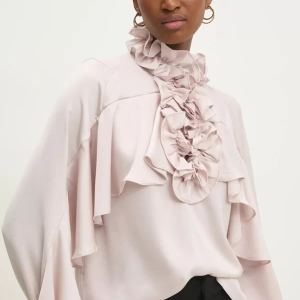 Answear Lab Answear.LAB μπλούζα με βολάν Γυναικεία με βισκόζη