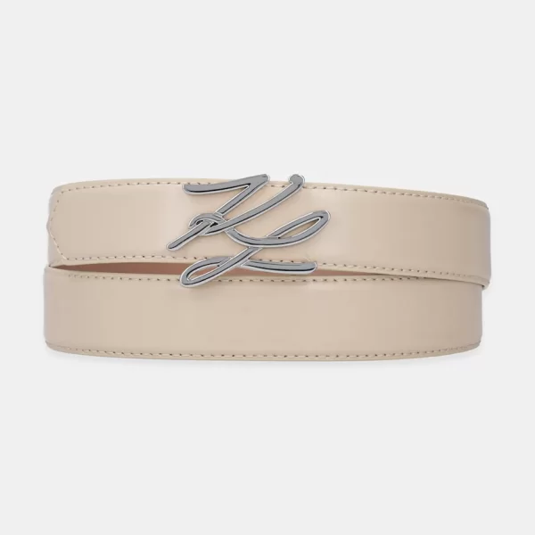 Αναστρέψιμη δερμάτινη ζώνη Karl Lagerfeld