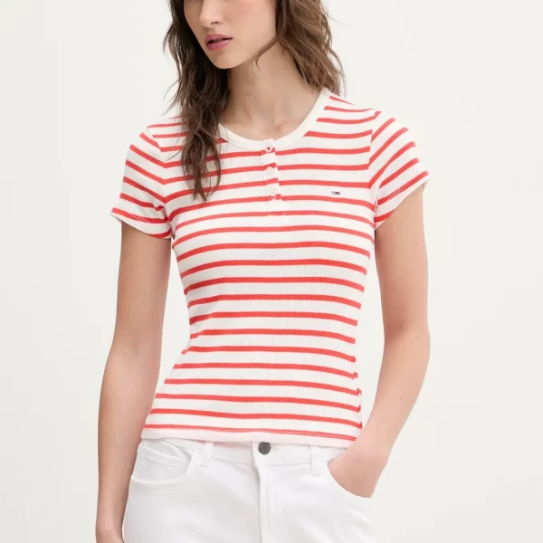 Βαμβακερό μπλουζάκι Tommy Jeans