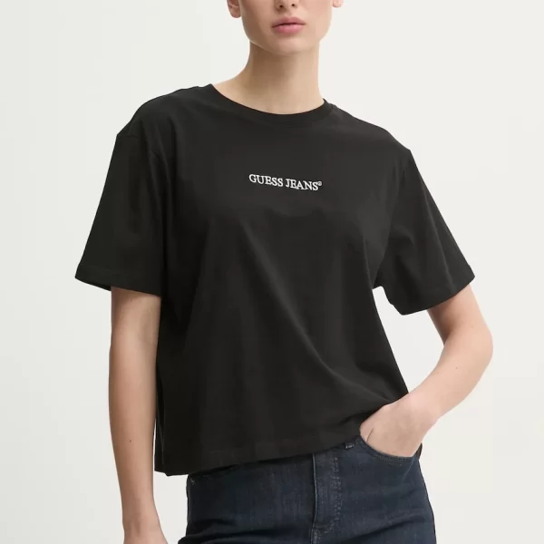 Βαμβακερό μπλουζάκι Guess Jeans