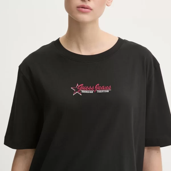 Βαμβακερό μπλουζάκι Guess Jeans