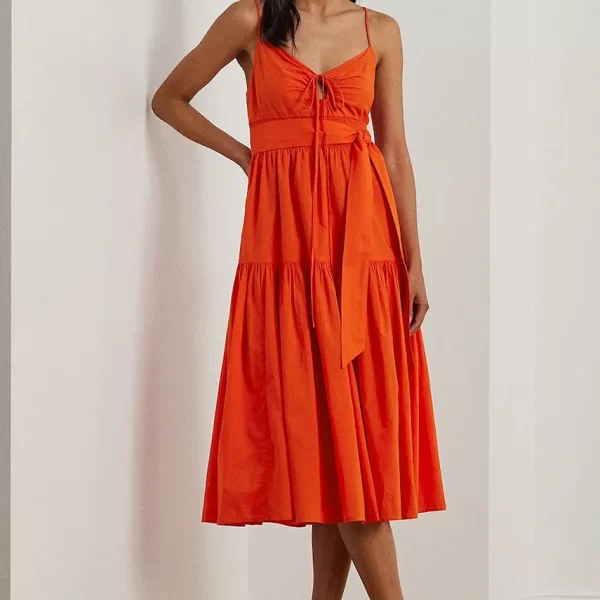 LAUREN RALPH LAUREN Βαμβακερό φόρεμα Lauren Ralph Lauren