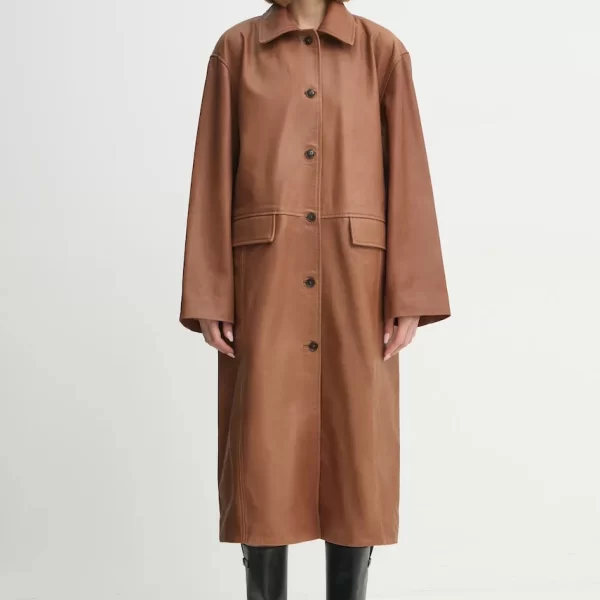 Δερμάτινο παλτό Herskind Halston