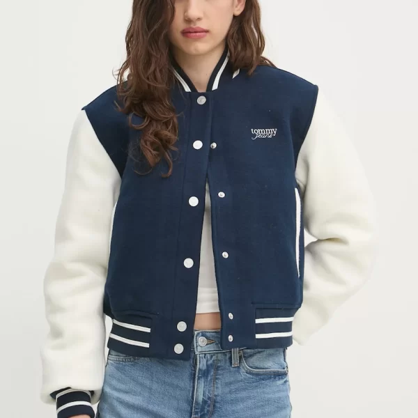 TOMMY JEANS Bomber μπουφάν από μαλλί Tommy Jeans