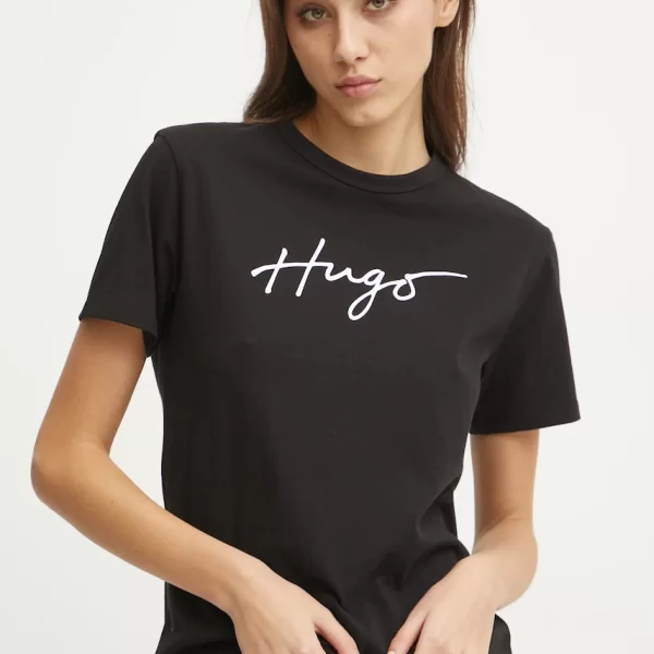 HUGO Βαμβακερό μπλουζάκι HUGO