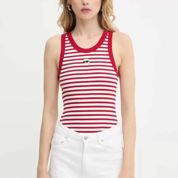 Βαμβακερό τοπ Karl Lagerfeld IKON