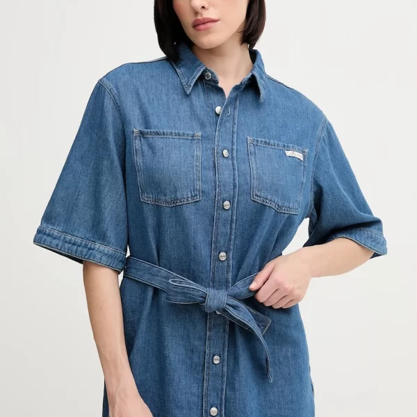 Calvin Klein Jeans Φόρεμα από λινό μείγμα Calvin Klein Jeans