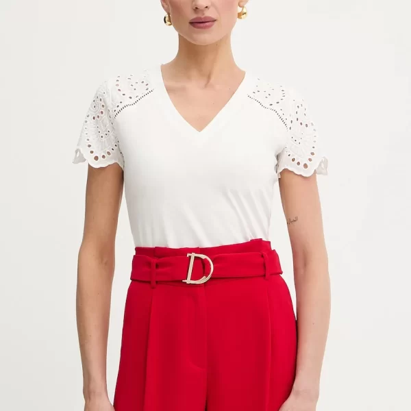 MORGAN Βαμβακερό μπλουζάκι Morgan