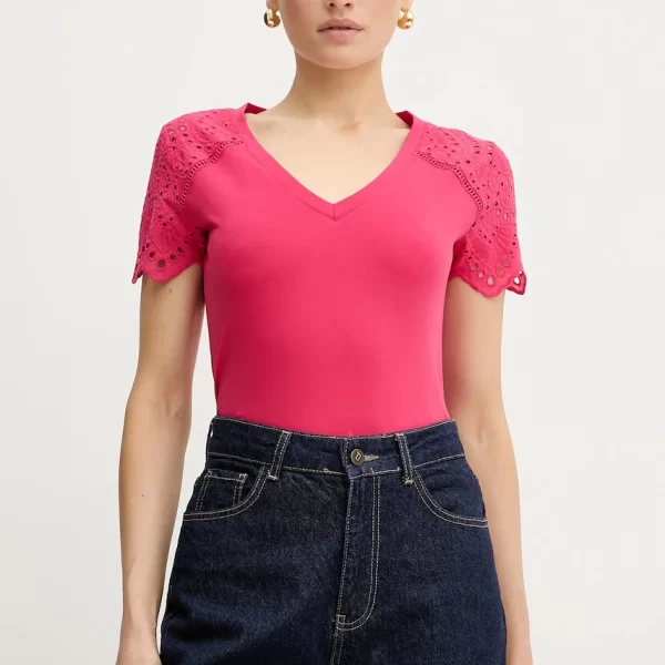 MORGAN Βαμβακερό μπλουζάκι Morgan