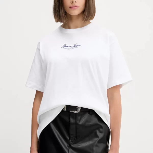 Βαμβακερό μπλουζάκι Guess Jeans