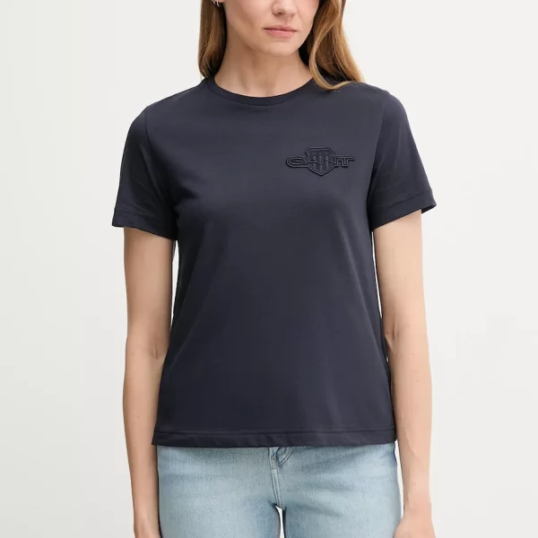 Βαμβακερό μπλουζάκι Gant