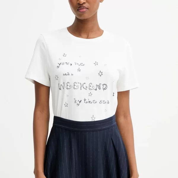 Βαμβακερό μπλουζάκι Weekend Max Mara ARA