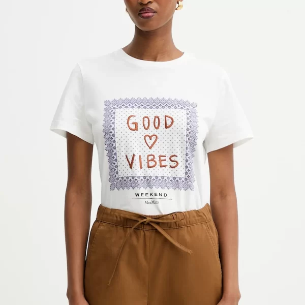 Βαμβακερό μπλουζάκι Weekend Max Mara ARA
