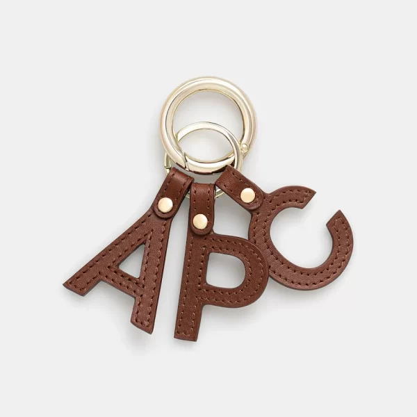 A.P.C. Δερμάτινο μπρελόκ A.P.C. porte-cles lettres