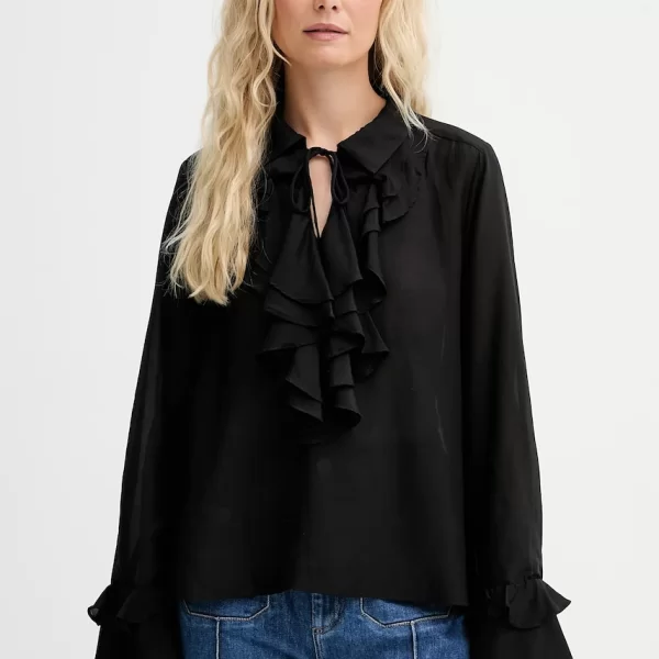 MUNTHE Μπλούζα με μείγμα μεταξιού MUNTHE LESIENNA