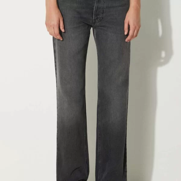 Fiorucci Τζιν παντελόνι Fiorucci Faded Black Straight Fit Jeans