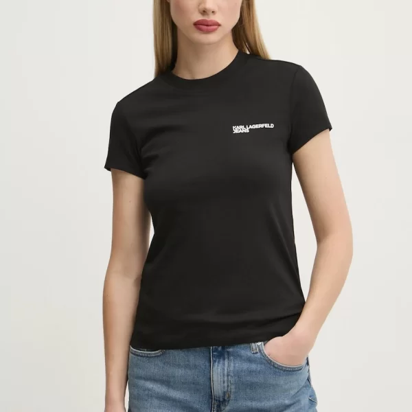 KARL LAGERFELD JEANS Βαμβακερό μπλουζάκι Karl Lagerfeld Jeans