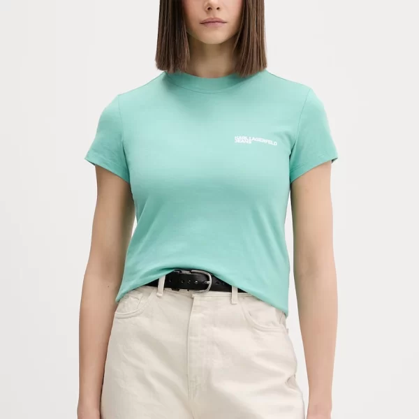 KARL LAGERFELD JEANS Βαμβακερό μπλουζάκι Karl Lagerfeld Jeans