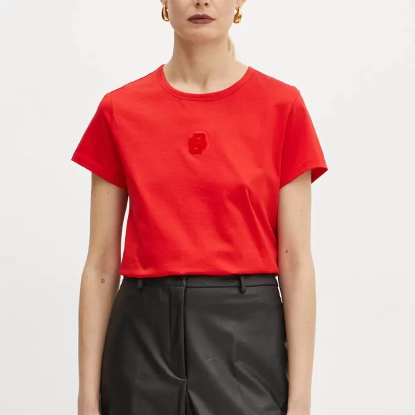 Βαμβακερό μπλουζάκι BOSS