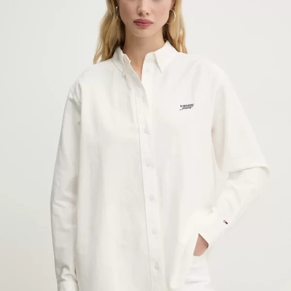 TOMMY JEANS Βαμβακερό πουκάμισο Tommy Jeans