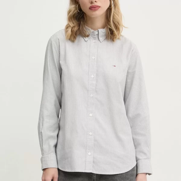 TOMMY JEANS Βαμβακερό πουκάμισο Tommy Jeans