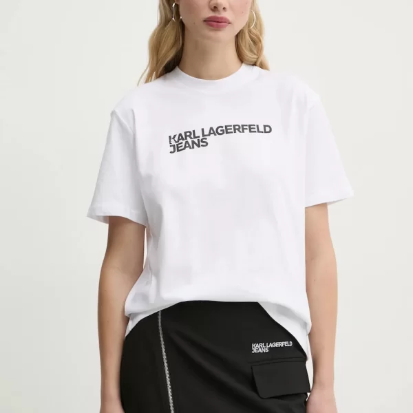 Βαμβακερό μπλουζάκι Karl Lagerfeld Jeans