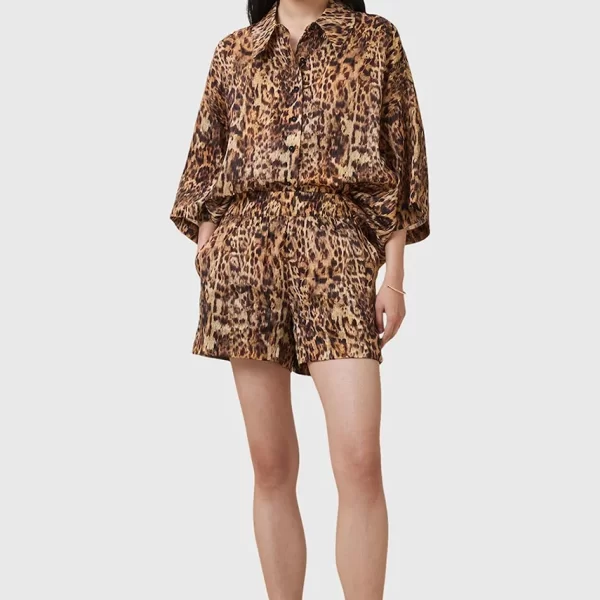 Σορτς από μείγμα μεταξιού AllSaints CHARLI