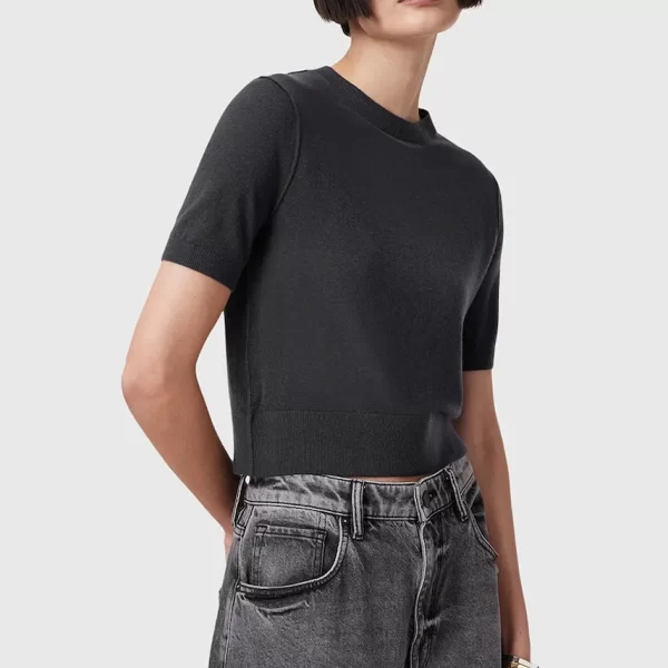 Μάλλινο μπλουζάκι AllSaints ELSIE